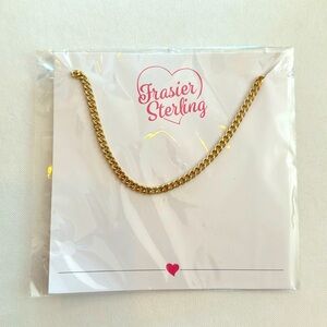Frasier Sterling NWT gold necklace